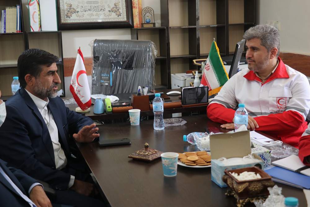 گزارش تصویری از سفر مدیرعامل جمعیت هلال احمر استان خوزستان به شهرستان اندیکا 