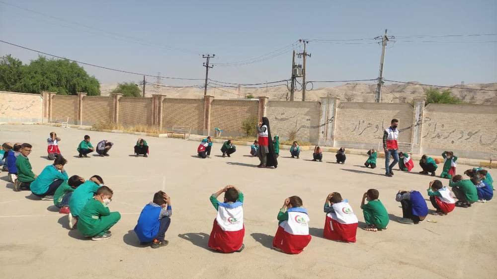 برگزاری مانور زلزله در خانه های هلال حضرت حجت،شهید سلیمانی و یاس نبی شهرستان هفتکل