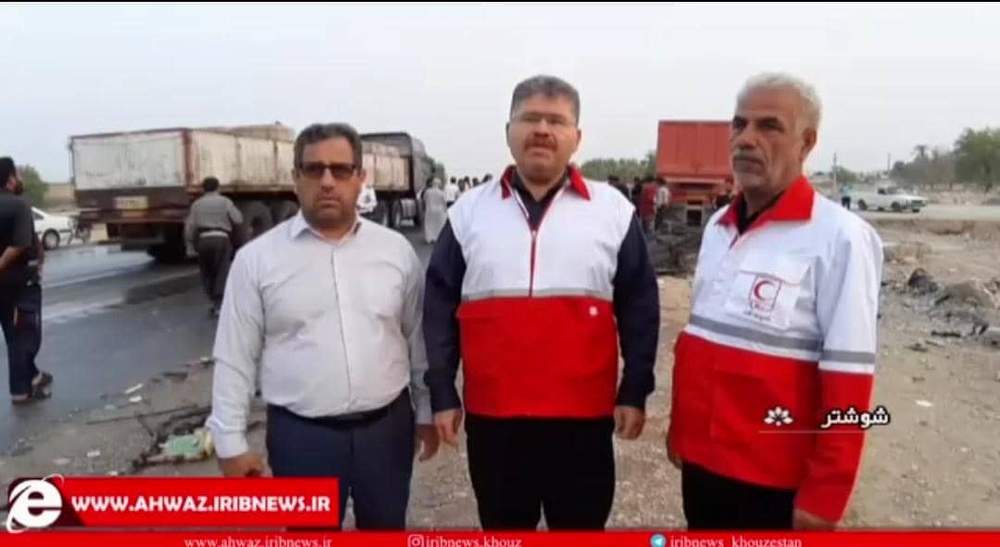 گزارش خبری شبکه خوزستان از حادثه تصادف اخیر شهرستان شوشتر 