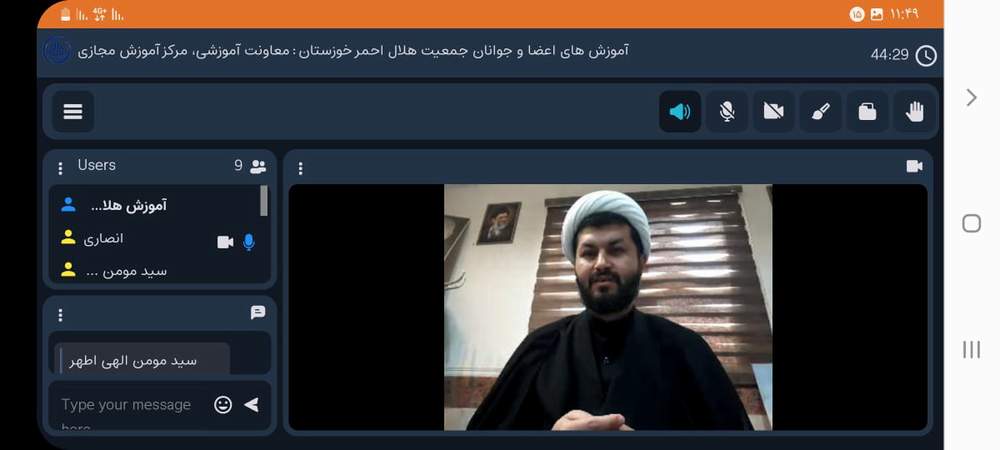 حضور و استقرار امامان جماعت جمعیت هلال احمر خوزستان در پست ها و قرارگاه های مرزی چذابه و شلمچه.